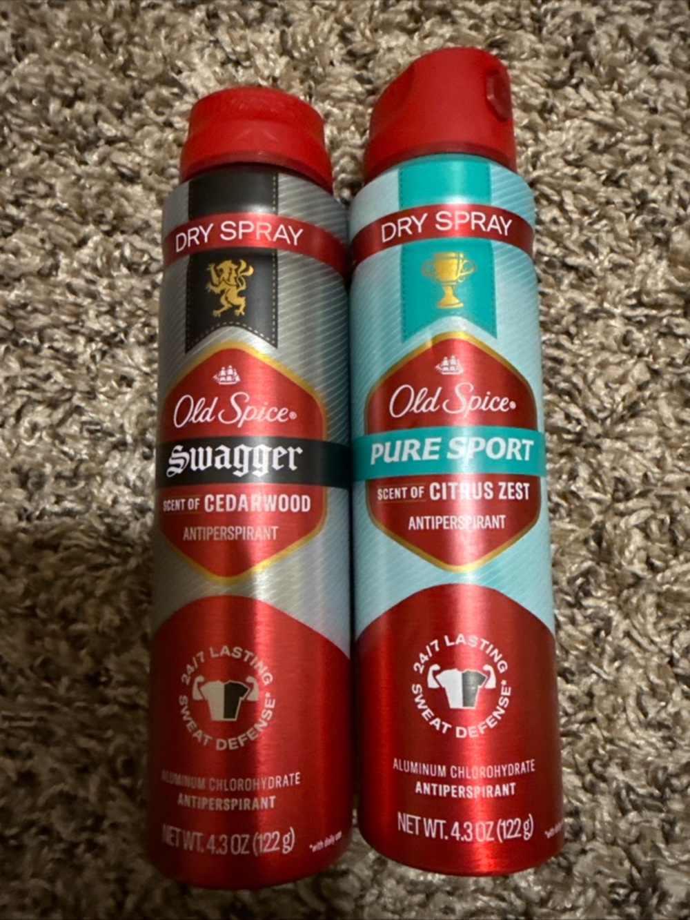 Old Spice Body Spray Antiperspirant - Red & Light Teal (Cedarwood & Citrus Zest)